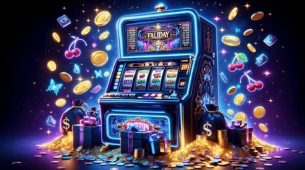 Interface permainan Starburst di rebahan4d dengan grid 5 gulungan dan simbol-simbol berwarna kilau